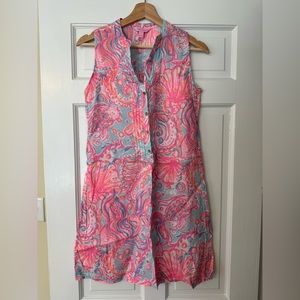 Lilly Pulitzer XS  Sleeveless Sarasota Tunic - Pink Pout Too Much Bubbly - Dress